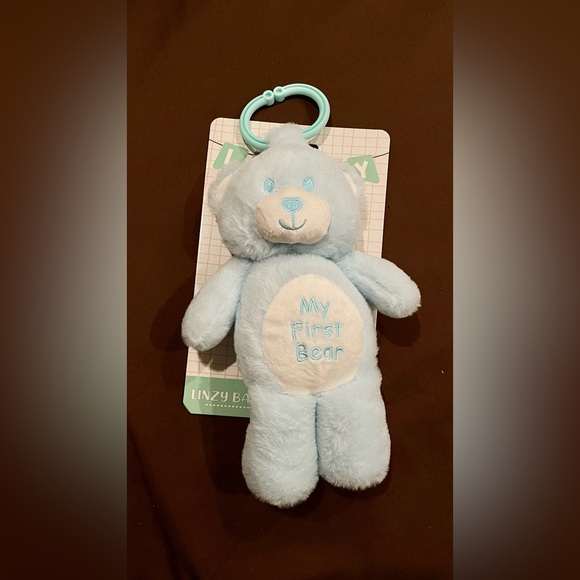 Medium-Sized Blue and White Soft Plush Toy with Hanging Hook 6 inches - Picture 1 of 8